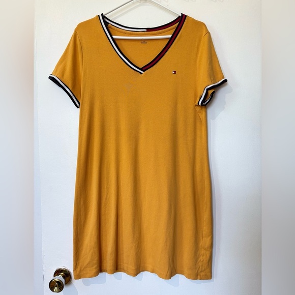 Tommy Hilfiger Dresses & Skirts - 🎉4/30$🎉 Tommy Hilfiger Mustard Yellow Polo Dress - Size Large